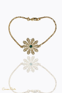 Pulsera de Rosetón Esmeralda - CarmenDauta