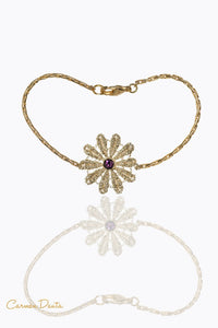 Pulsera de Rosetón Amatista - CarmenDauta