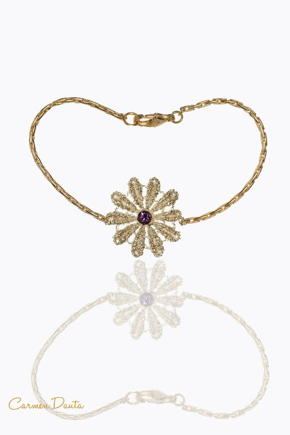 Pulsera de Rosetón Amatista - CarmenDauta