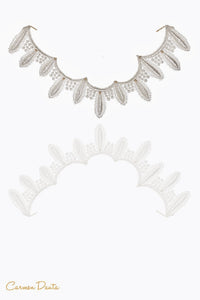 Collar Babero Plateado - CarmenDauta